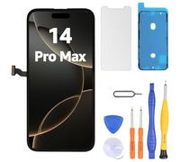 LL TRADER Écran pour iPhone 14 Pro Max LCD 6,7" Écran de rechange FHD Écran tactile 3D Touch Digitizer Cadre Montage et Kit de réparation 20251
