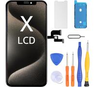 LL TRADER Écran pour iPhone X LCD 5,8" Écran de rechange FHD Écran tactile 3D Touch Digitizer Cadre de montage et kits de réparation