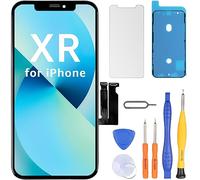 LL TRADER Écran pour iPhone XR LCD Remplacement d'écran 6,1'' FHD Tactile Digitizer iPhone XR Cadre Assemblage Réparation Outil avec Modèle A1984 A2105 A2106 A2107 A2108 (True Tone Programmable)