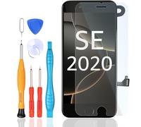 LL TRADER Écran Tactile pour iPhone SE 2020 avec Bouton Accueil, Capteur de Proximité, Caméra Frontale et Haut-Parleur, Ecran LCD avec Ecran Tactile en Verre Noir U01