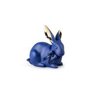Lladro - Attentive Bunny (Blue-Gold)