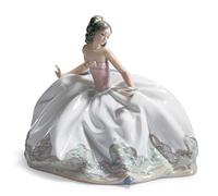 LLADRÓ Figurine de Femme Fille Assise au Bal