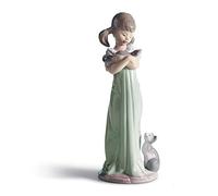 LLADRÓ Figurine de Fille Caresses et Jalousie