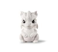 LLADRÓ Figurine en Porcelaine Bébé Dragon de la Collection Baby Animals. Figurine Décorative Représentant Un des 12 Signes du Zodiaque Chinois en Porcelaine Blanche Brillante