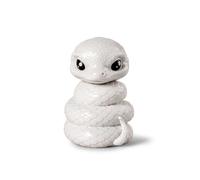 LLADRÓ Figurine en Porcelaine Bébé Serpent de la Collection Baby Animals. Figurine Décorative Représentant Un des 12 Signes du Zodiaque Chinois en Porcelaine Blanche Brillante