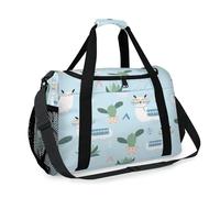 Llama Cactu Sac de voyage mignon pour filles, garçons, femmes, hommes, lama drôle week-end, sac à bandoulière pour voyage, sport, gym