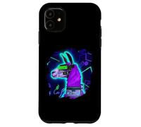 Llama Cyborg Robot Llama Cool Artistique Rétro Alpagas Coque pour iPhone 11