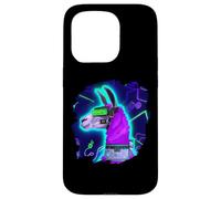 Llama Cyborg Robot Llama Cool Artistique Rétro Alpagas Coque pour iPhone 15 Pro