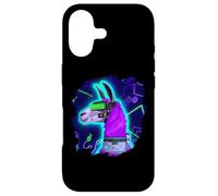 Llama Cyborg Robot Llama Cool Artistique Rétro Alpagas Coque pour iPhone 17