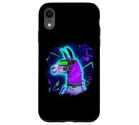 Llama Cyborg Robot Llama Cool Artistique Rétro Alpagas Coque pour iPhone XR