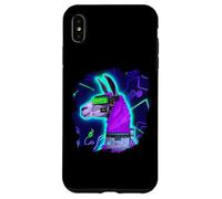 Llama Cyborg Robot Llama Cool Artistique Rétro Alpagas Coque pour iPhone XS Max