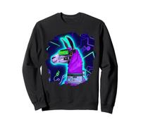 Llama Cyborg Robot Llama Cool Artistique Rétro Alpagas Sweatshirt