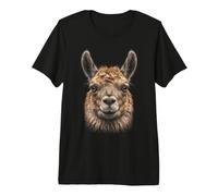 Llama Face Farm Wildlife Nature Lama T-Shirt Haut de Gamme