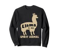 Llama Is My Spirit Animal Funny Alpaga Lover Cute Llama Sweatshirt