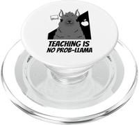 Llama Lover Teacher Grade School Or High School Teacher PopSockets PopGrip pour MagSafe