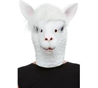 Llama Masque Latex Adultes Sauvage Zoo Animal Tigres Déguisement Full Mens Dames
