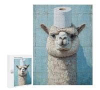 Llama with Toilet Paper Hat-1 Puzzle 1000 Pièces Educa Jouet en Bois Cadeau Unique Décoration Intérieure Jeu Éducatif Challenge Toy Adultes Et Enfants À Partir De 14 Ans 500 PCS