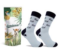 llamabanana® Chaussettes de Luxe en Coton pour Hommes - Qualité Premium & Designs Colorés (FR/ES, Numérique, 41, 45, Taille normale, Taille normale, Raton laveur)