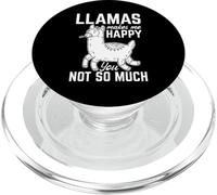 Llamas Makes me Happy You Not So Much - Llama Alpaga Lover PopSockets PopGrip pour MagSafe