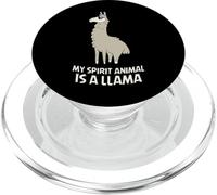 Llamas sont Mes Animaux d'esprit Alpaca Llama PopSockets PopGrip pour MagSafe
