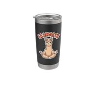 Llamaste drôle méditant lama mignon yoga conception animale Gobelet isotherme en acier inoxydable double paroi