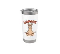 Llamaste drôle méditant lama mignon yoga conception animale Gobelet isotherme en acier inoxydable double paroi