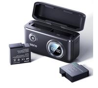 llano Ace Pro Lot de 2 Batteries 360° 1750 mAh et Double Chargeur Rapide 18 W pour Ace Pro/Ace