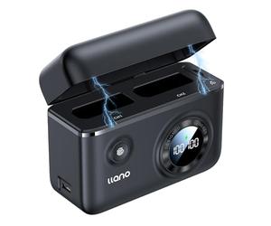 llano Chargeur de Batterie EN-EL14 / EN-EL14a Rapide 18 W avec 2 USB-C pour Nikon D3200 D3500 D3100 D3300 D3400 D5600 D5100 D5200 D5300 D5500 DF Coolpix P7000 P7100 P7700 P7800 Battery avec Affichage