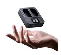 llano Chargeur de Batterie Rapide 20W LP-E6P - Double Emplacement pour Canon EOS R5, R5 C, R6 Mark II, 5D 6D 7D Mark II III IV, 5DS, 60D, 70D, 80D, 90D Appareils Photo, Entrées USB-C & Micro-USB