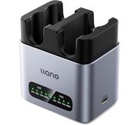 llano Chargeur Rapide 20W NP-W235 pour Batterie d’Appareil Photo,Compatible avec Fujifilm GFX100RF, X-T5, X-T4, X-T50, VG-XT4, X-S20, GFX100S, GFX50S II, X-H2S, Aluminium CNC, Charge complète en 2,8 h