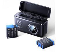 Llano HERO12/HERO11/HERO10/HERO9 Chargeur Rapide et 2 * 1730mah Batterie de Rechange 18W 2 USB pour GoPro Hero 12 11 10 9 Black Battery, Affichage Intelligent et Couvercle à Pression magnétique