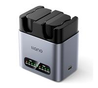 llano Lot de 2 Batteries EN-EL25 1350 mAh avec Chargeur Rapide 20 W pour Nikon Z50 II, Z50, Z30, Zfc - Boîtier en Alliage d’Aluminium dissipant la Chaleur, Charge complète en 2 Heures, écran LED