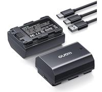 llano Lot de 2 Batteries NP-FZ100 2400mAh avec Chargeur Rapide USB-C pour Sony Alpha A7III A7IV A6700 FX3 FX30 A9 A7C A7CII A7RV A7RIII ZV-E1 ZV-E10II, Entièrement Décodées, Capacité Réelle Massive