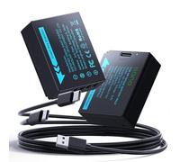 llano Lot de 2 batteries USB-C NP-W126S, entièrement décodées pour appareils photo Fujifilm XM5 X100VI X100V XS10 XE5 XT30III XT30II XT30 XT50 XT20 XE4 A5, capacité de 1140 mAh, rechargeable