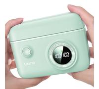 llano NP-W235 Chargeur à affichage numérique intelligent 18 W Dual USB-C compatible avec FUJIFILM X-T4/X-H2/X-T5/X-H2S/X-S20/GFX100S/GFX50S II, écran numérique intelligent, fermeture magnétique - Vert