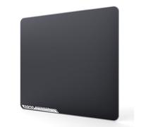 llano Tapis de Souris en Verre [Précision Incroyable de 0,8 μ] - Tapis Gaming Base antidérapante, Facile à Nettoyer, Chiffon de Nettoyage Inclus - 35 × 30 cm, épaisseur : 3 mm