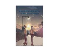 LLASKYUW Poster Senpai de l'anime Rascal Does Not Dream of Bunny Girl - Impression sur toile murale moderne pour chambre à coucher - 20 x 30 cm