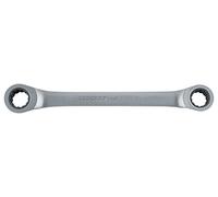 Llave de carraca poligonal doble, recta, An 16x18 mm