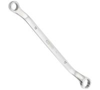 Llave de estrella doble STAINLESS STEEL, acodada, 14x17 mm