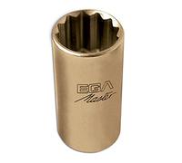 LLAVE DE VASO 1/2" - 34 MM SERIE LARGA ANTICHISPA Cu-Be (12 CANTOS)