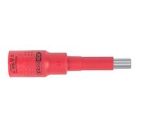 Llave de vaso con punta de 3/8" de dentado múltiple, M12, aislada