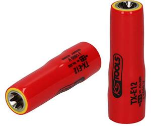 Llave de vaso Torx-E de 3/8" con aislamiento protector, E11, larga