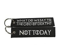 LLAVEROSMOTOR.ES Porte-clés Moto et Voiture en Tissu Original - Que dit-on au Dieu des Morts ? Pas Aujourd'hui