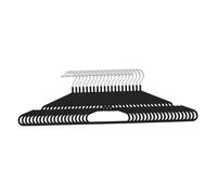 Llazsybz 20 Pièces Portant Vêtements Cintres Métal Organisateur Structure Solide Acier Manganèse Portable Convient Placard Appartement Dortoir, Noir