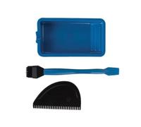 Llazsybz 3 Pièces Pinceau à Précis Réutilisable, Compact, Spatule Crantée pr, Bleu