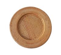 Llazsybz Assiette de Présentation En Rotin Rustique, Organisateur de Garde-manger, Maquillage, Multifonctionnel, Haut de Gamme, pour événements