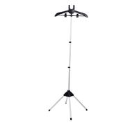 Llazsybz Cintre En Fer à Repasser, Défroisseur Vapeur Portable, Facile à Utiliser, Hauteur Réglable, Alliage D'aluminium, Support Amovible, noir