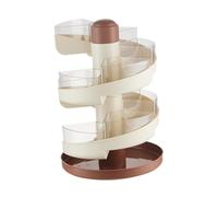 Llazsybz Égouttoir de Cuisine Plateau Compartiment Panier de Drainage Rotatif Plateau à Légumes Bac Organisateur PP pour Stockage D'Ingrédients Adapté à La Cui, 2 Niveaux