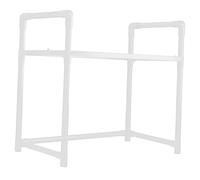 Llazsybz Étagère Micro-ondes Meuble Support Cuisine Stable Organisateur Plan de Travail En Pp pour Rangement Ustensiles et Batterie Usage Domestique Cuisine, 1 Niveau Noir