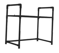 Llazsybz Étagère Micro-ondes Meuble Support Cuisine Stable Organisateur Plan de Travail En Pp pour Rangement Ustensiles et Batterie Usage Domestique Cuisine, 1 Niveau Blanc